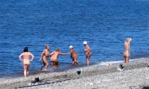 Нудисты на пляже Клайпеда