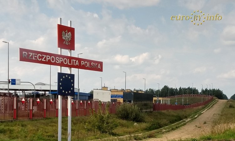 Граница Польша знак