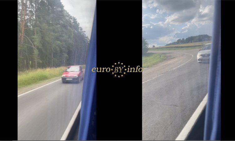 Приграничная дорога Польша Беларусь